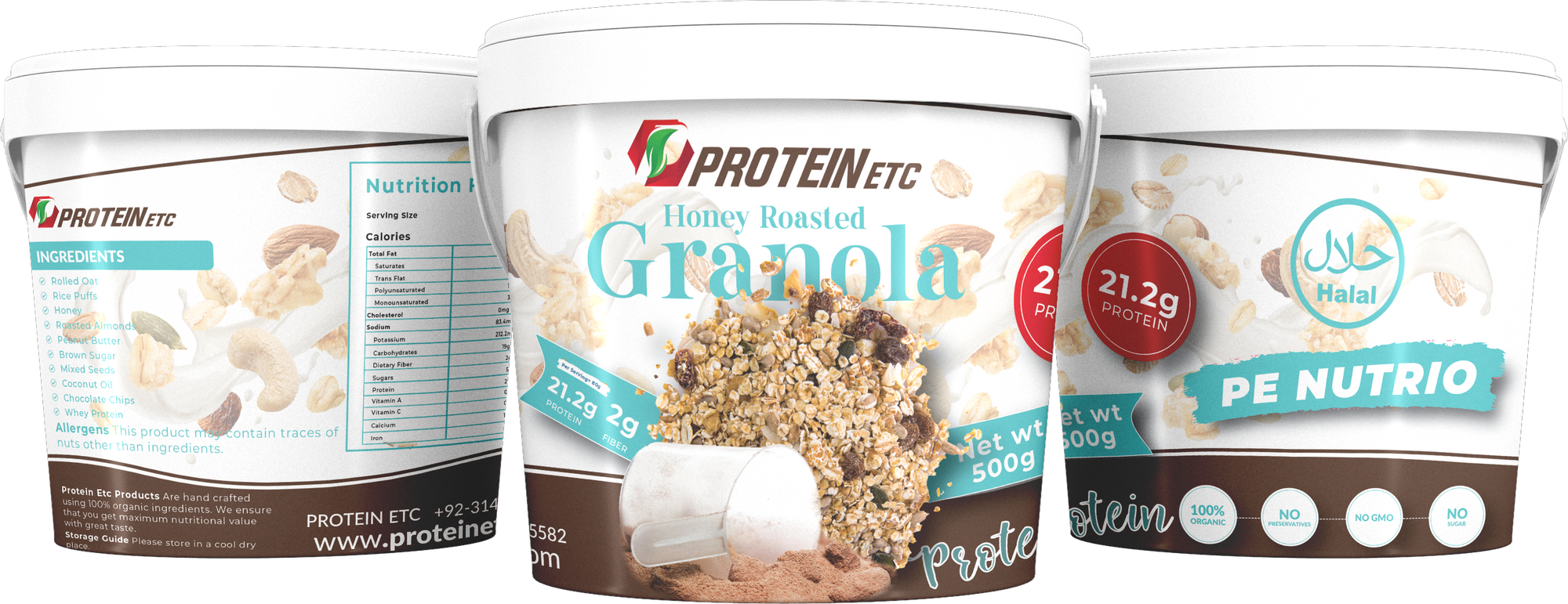 Honey Roasted Granola Cereal - Protein